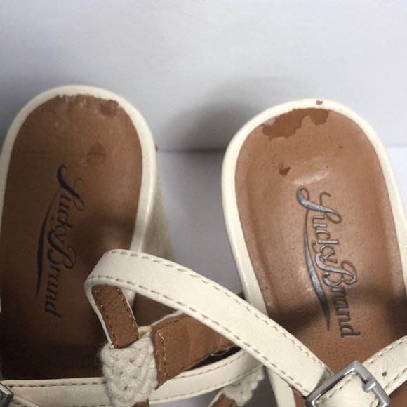 🌟Lucky Brand Wedge Espadrille Crochet Sandals - Picture 6 of 6